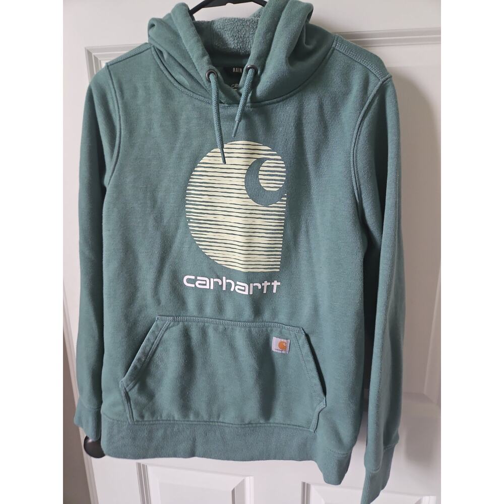 Carhartt Rain Defender Relaxed Fit Midweight C Logo‎ Hoodie Women's M